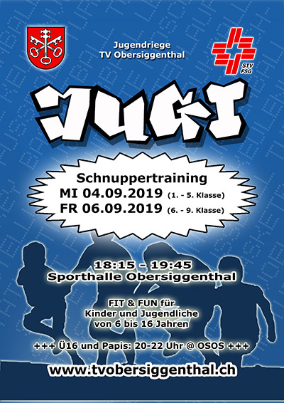 Schnuppertraining 2019 Flyer